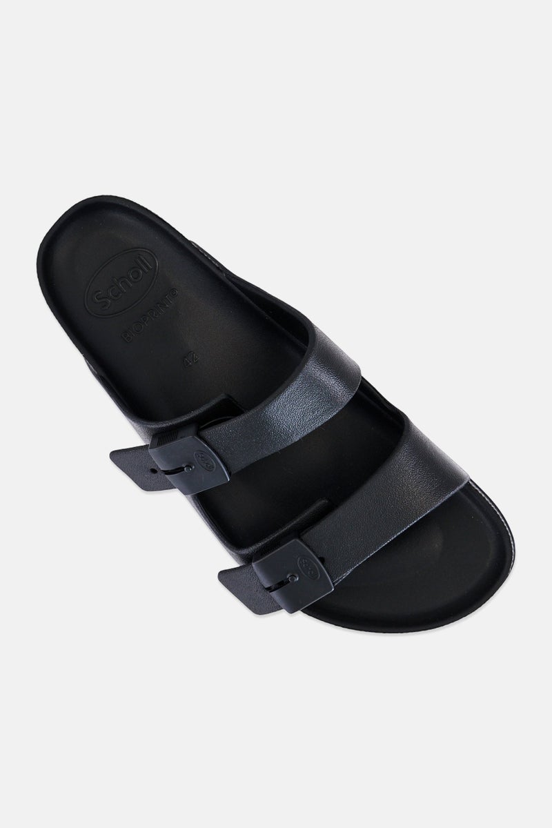 Scholl أحذية شريحة قابلة للتعديل للرجال باهيا بتصميم بيولوجي، أسود - Image 4